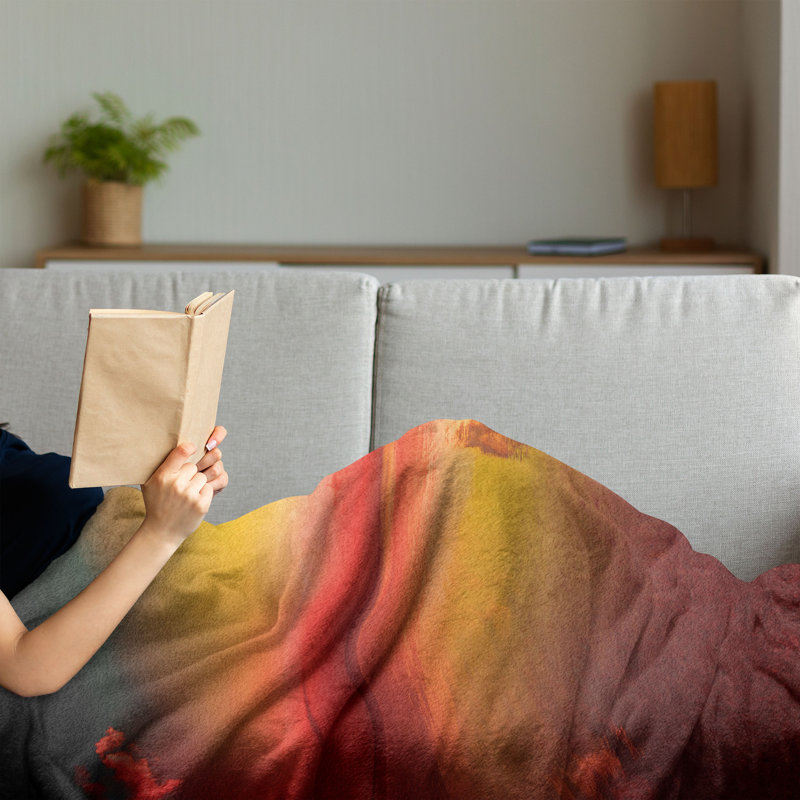 Hand Woven Throw Blanket, 70" x 90"