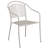 Chanea 35.5" Square Commercial Grade Steel Patio Table with 4 Round Back Chairs by Flash Furniture-484497070