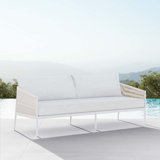 Catalina 85.43" Wide Outdoor Reversible Patio Sofa with Cushions