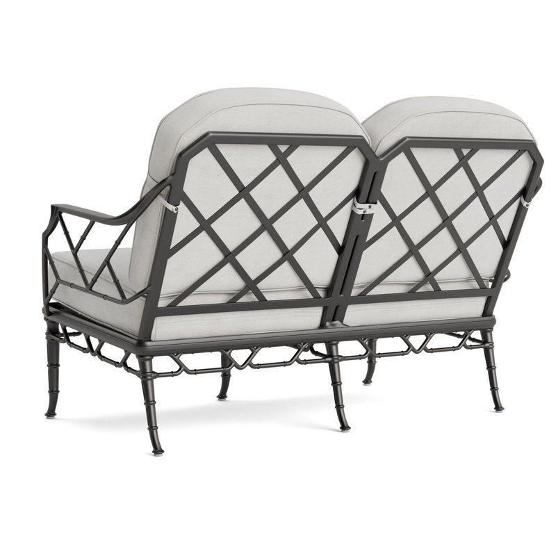 Calcutta Outdoor 2 - Seat Loveseat, Fusion Dove, Textured Pewter