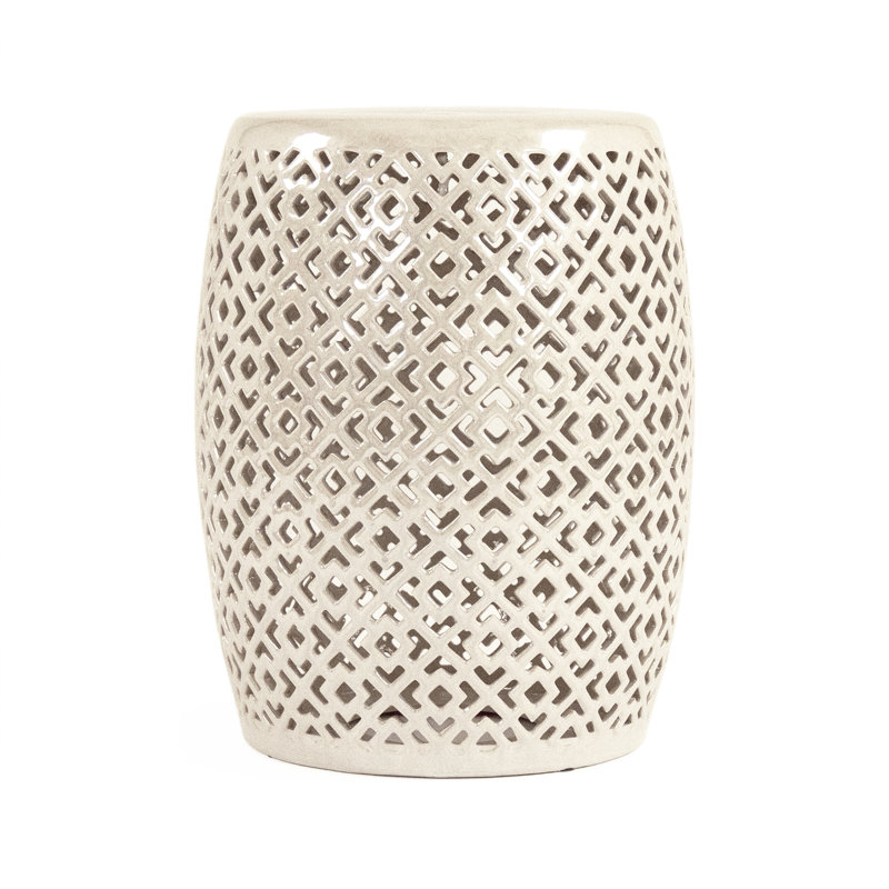 Lorin Garden Stool, Gray