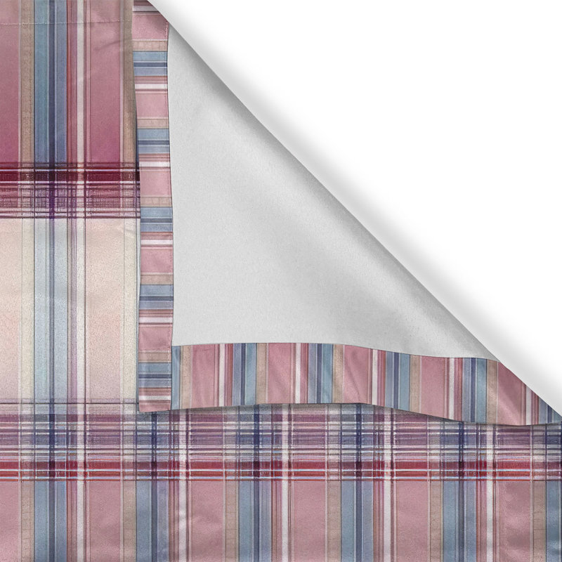 Plaid Tailored Window Valance, 42" W x 18" L