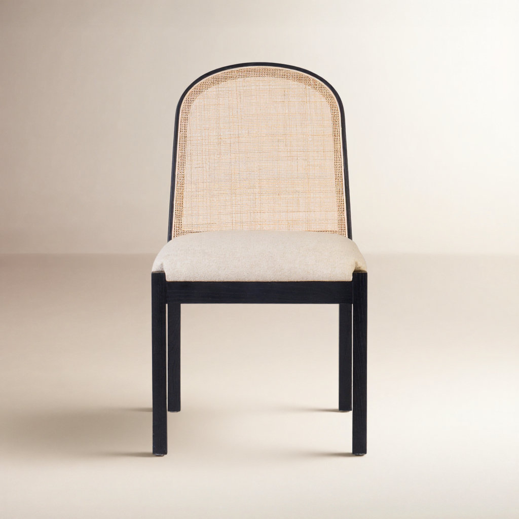 Wooley Dining Chair, Brushed Ebony