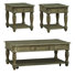 Table basse Colchester avec deux tables de bout