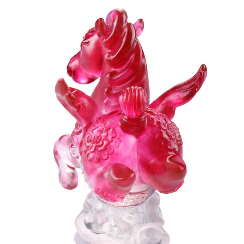 Sculpture de cristal en cristal, Rose