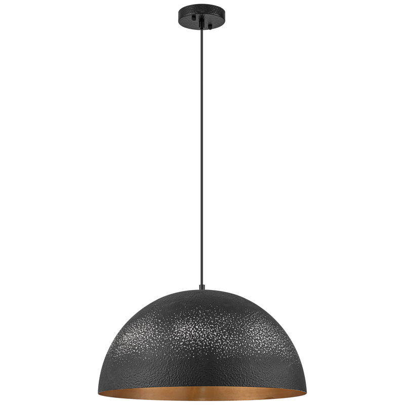 Luminaire suspendu en forme de dôme à 1 lumière pour îlot de cuisine