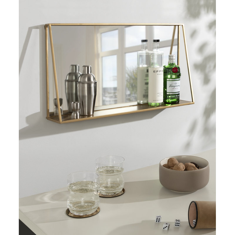 Carlyssa Modern & Contemporary Accent Mirror with Shelf