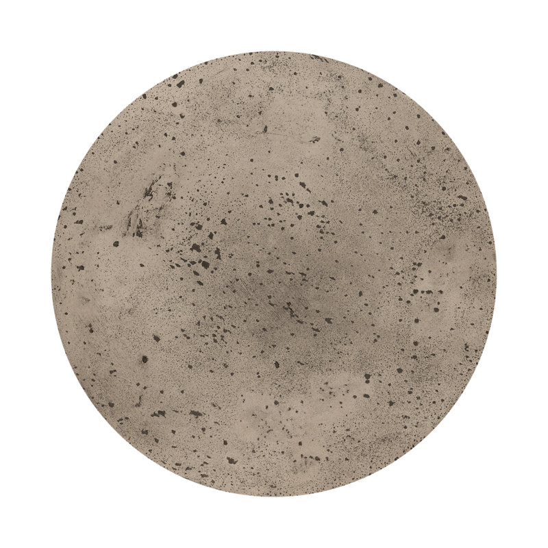 Nahla Outdoor Round Side Table, Graphite
