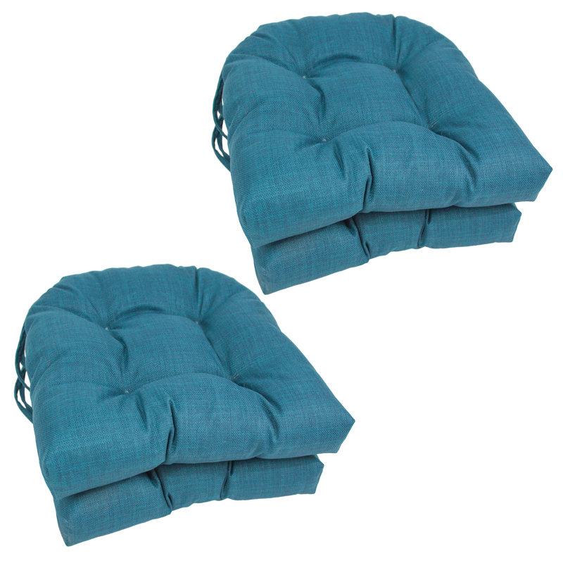 Outdoor 3.5'' Dining Chair Seat Cushion, Merlot