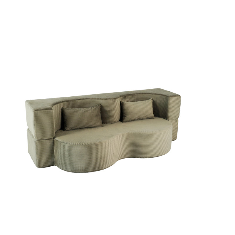 Upholstered 75.22 " Fabric Sleeper Sofa