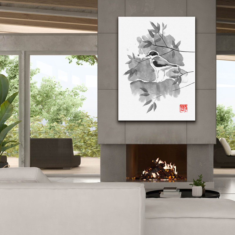 'Bird 01' by Pechane, Canvas Wall Art, 54" H x 40" W x 1.5" D