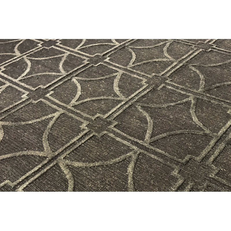 Tapis brun de haute qualité noué à la main