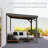 8' Lean To Gazebo With Upgraded Drainage System, Wall Mounted Gazebo Hardtop Galvanized Steel Sloping Roof For Patio Deck Backyard Lawn Party-115342752