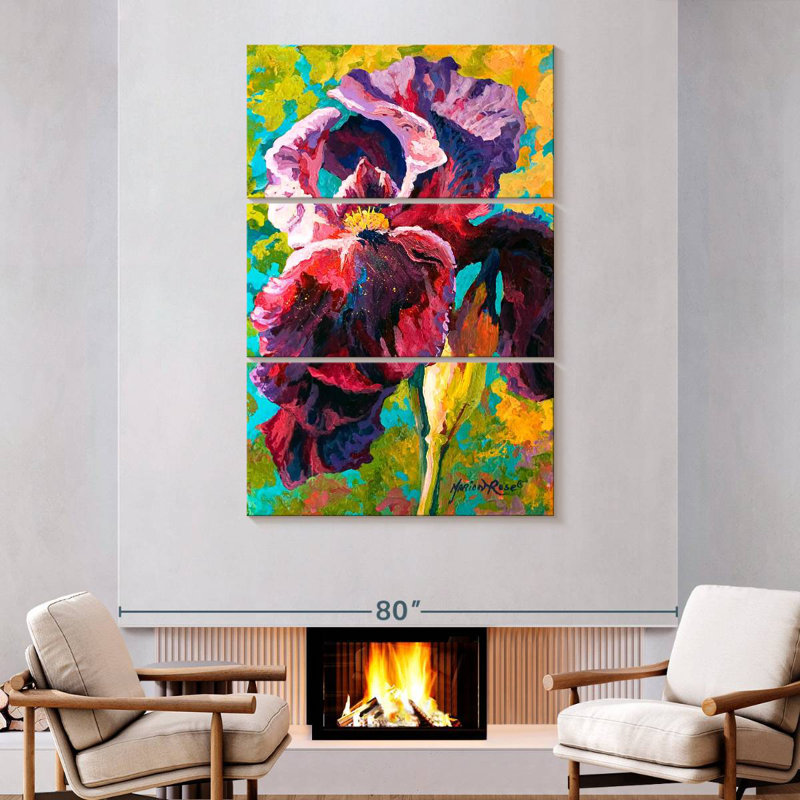 Harnek Iris Study I, 74" H x 48" W