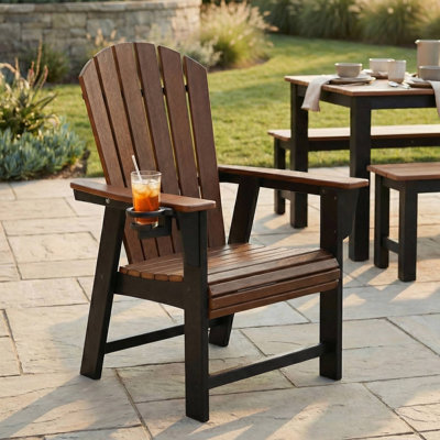 Chaise Adirondack Featherstone, noire