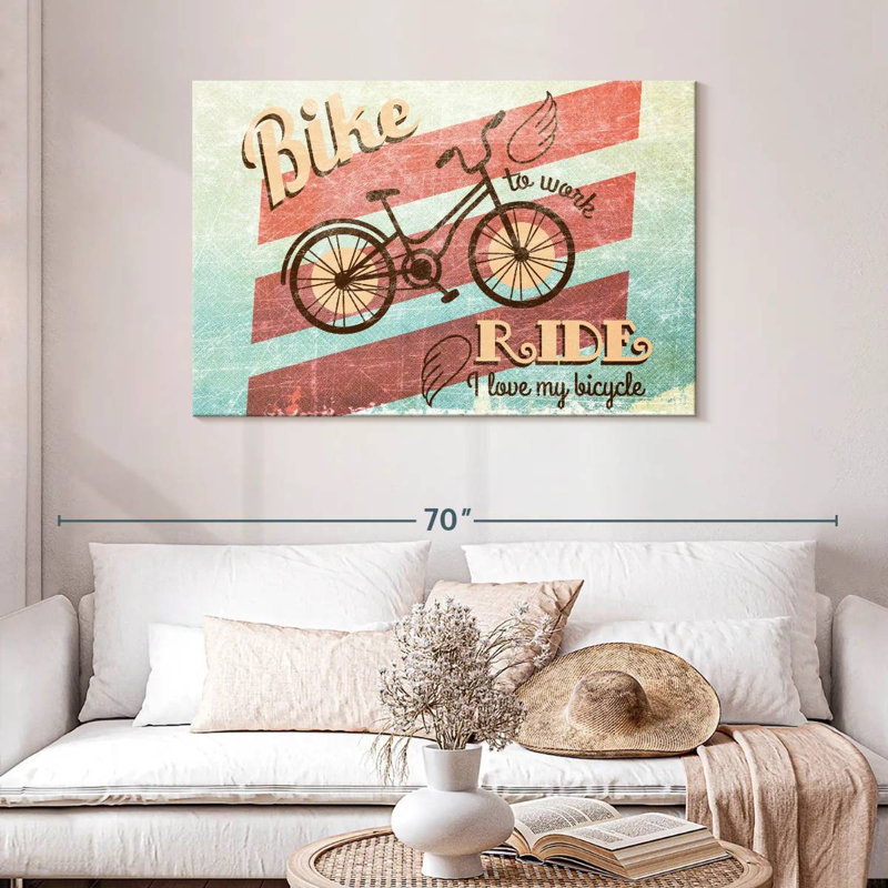 Mehar Bicycle Work Poster, 30" H x 45" W