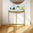 Badillo 29'' Glass Top Console Table