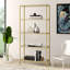 182.88cm H x 86.36cm W Metal Etagere Bookcase