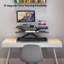 Adjustable Standing Desk Converter, 32in/80cm Dual Tier Sit Stand Workstation for PC, Laptop and Keyboard, Ergonomic Desktop Riser with Monitor Stand Compatibility, Supports up to 15kg-1009206347
