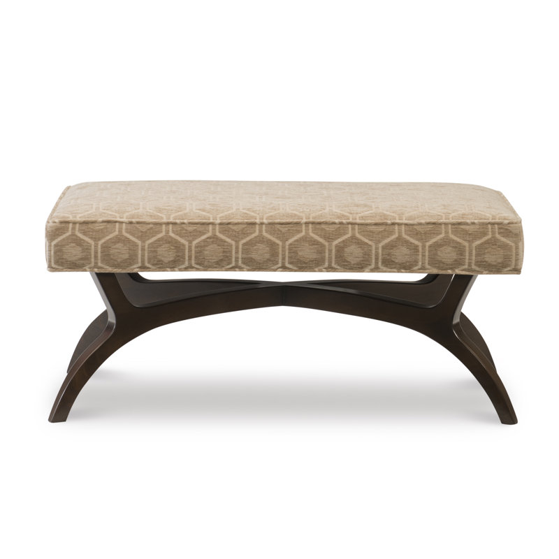 Ansel Upholstered Bench, Amber, Elise Flax