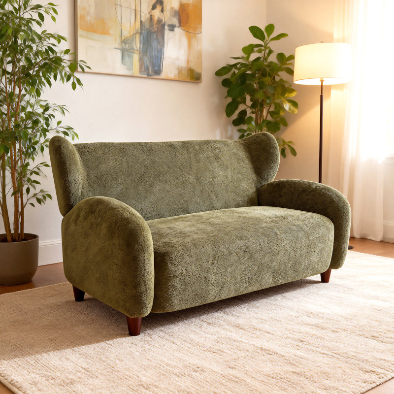 Causeuses Nordic Chair, Olive Green