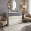Commode double à 6 tiroirs Allyannah-100914241
