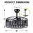 Abdul-Rahman 20'' Ceiling Fan with Light Kit