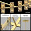 Luminaire de lustre rond moderne doré-784904000