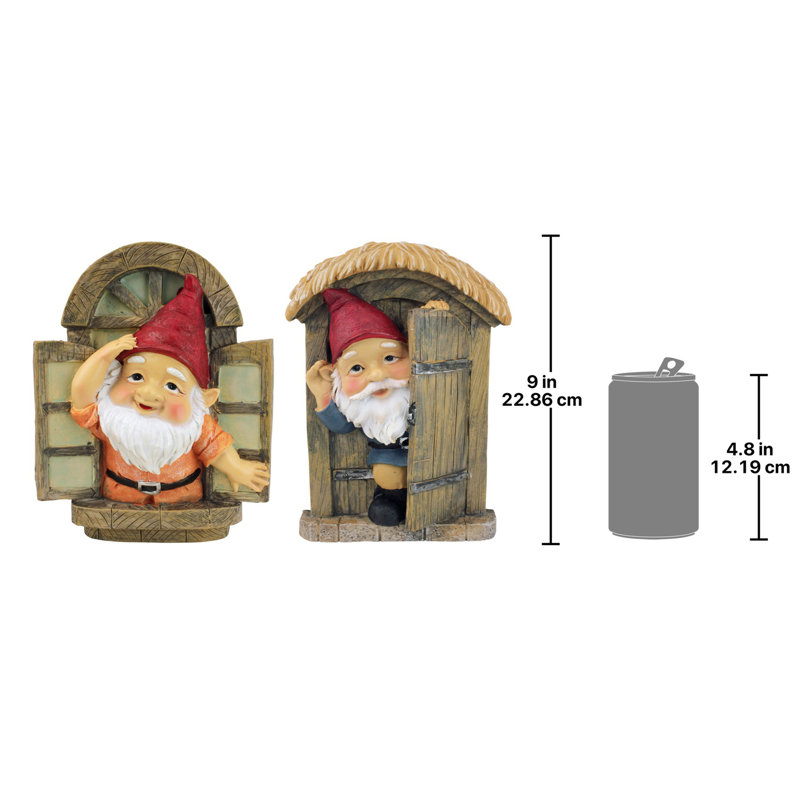 Ensemble statue d'arbre 2 pièces Knothole Gnomes