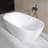 55'' x 30'' Freestanding Soaking  Bathtub Stand Alone Acrylic Tub with Center Drain-93390111