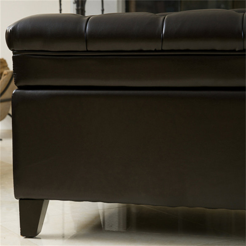 OTTOMAN DE RANGEMENT JULiana, Espresso