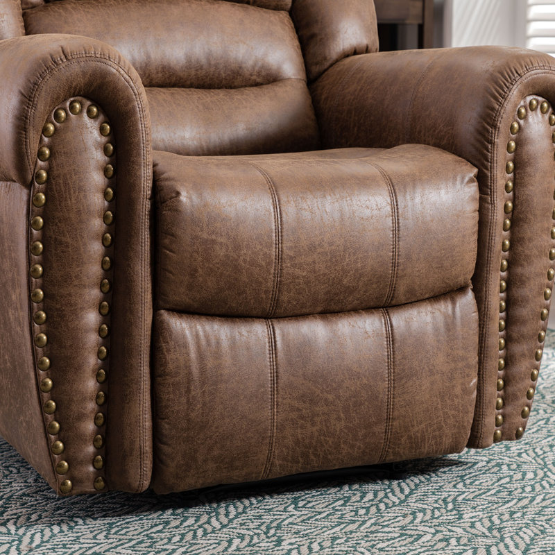 Fauteuil inclinable manuel surdimensionné 40,9 po Chemika, Brun noyer