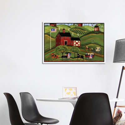 4th Of July Country Parade by Cheryl Bartley - Painting on Canvas
