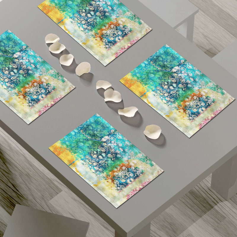 Napperon abstrait en polyester