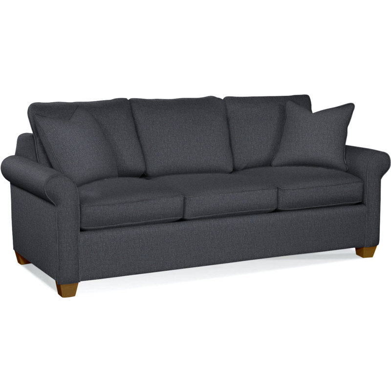 Park Lane Sofa, Havana Finish, Ivory Crypton Performance; 0886-91