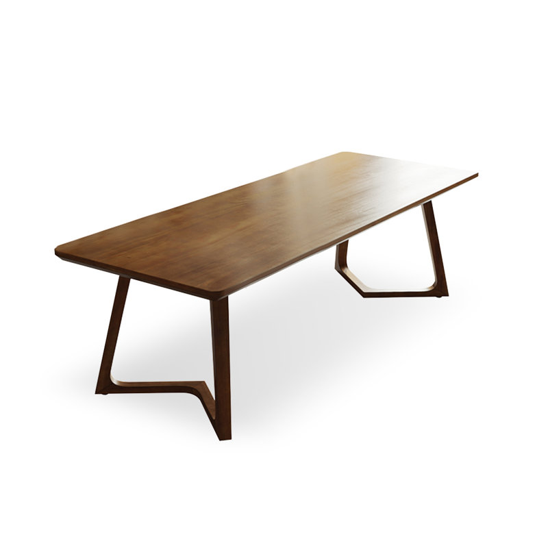 Tables de salle à manger en bois massif brun, H 29,53 po x L 78,74 po x l 31,5 po