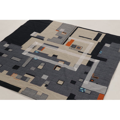 Cotton and Silk Area Rug