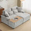 Ensemble de chaise longue double avec repose-pieds réversible-514476