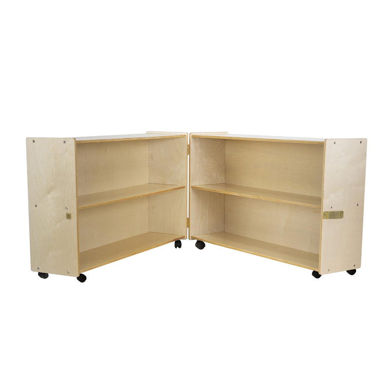 3-Section Classroom Storage Cabinet With Shelves – Natural Birch, Fully Assembled, For Toys, Art Supplies, Books