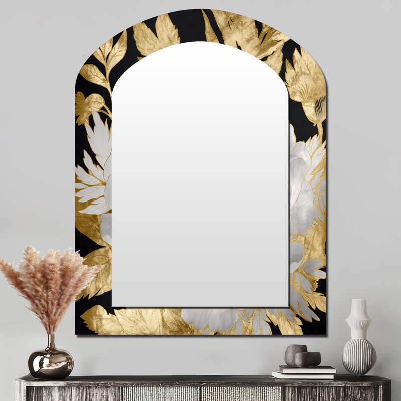 Miroir mural asymétrique, exquis, 43 po x 33 po