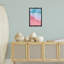 Toile flottante encadrée «Pink Surf Tide» par Nataly White-256394783-256394780