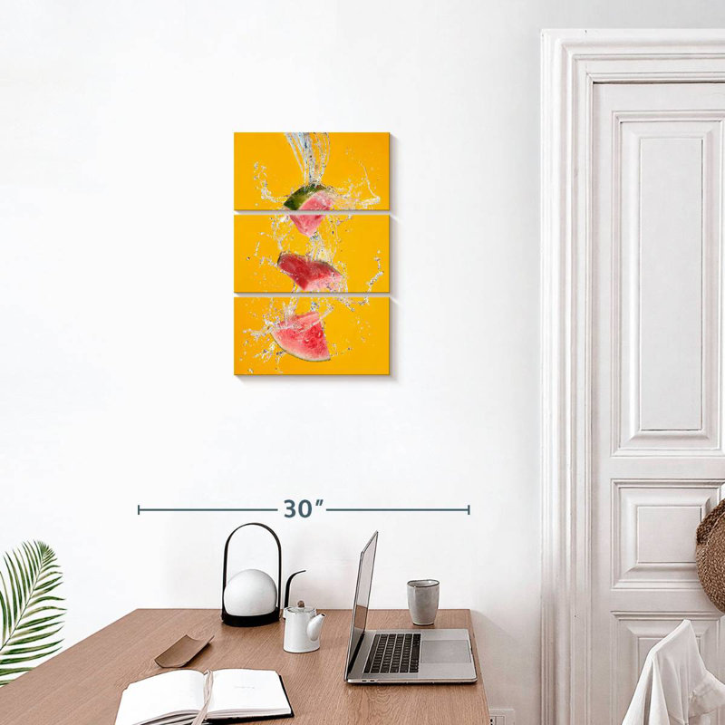 Yarlin Watermelon Splash, 65" H x 42" W