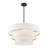 4 - Light Steel Dimmable Drum Chandelier-254080577-254080576