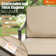 5 Pieces Aluminum Patio Conversation Seating Group With Sunbrella® Cushions And Sintered Stone Tables