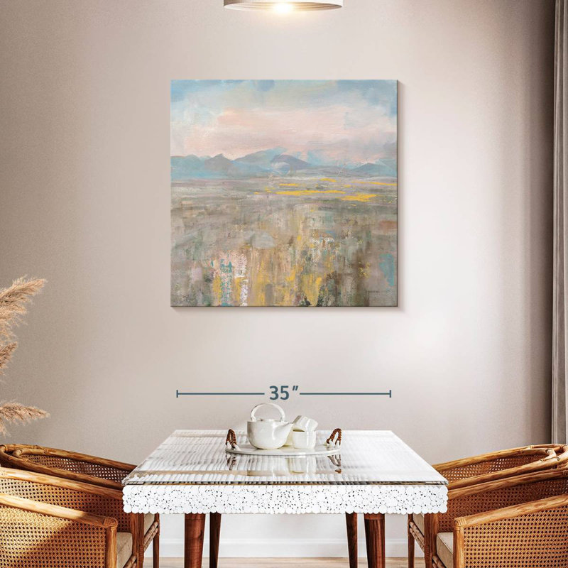 Distant Mountains, 36" H x 36" W