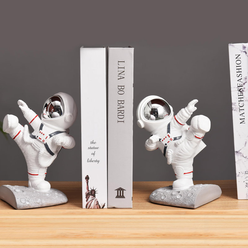 Serre-livres, serre-livres d'astronaute, statue d'astronaute sur le thème de l'espace