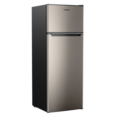 7.7 Cu.Ft. Double Door Refrigerator With Freezer For Apartment, Office, Dorm