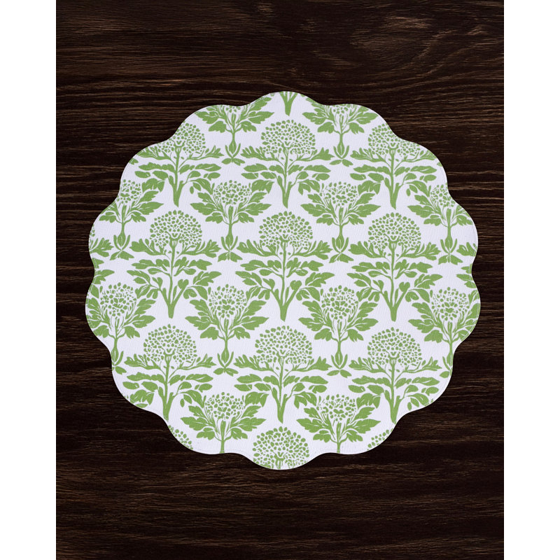 Napperons Vida, Green/White