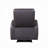 Top Grain Leather Power Motion Recliner With Tufted Back And Sloped Armrests