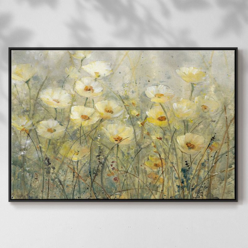 " Summer In Bloom I ", 27" H x 41" W x 2" D, Black